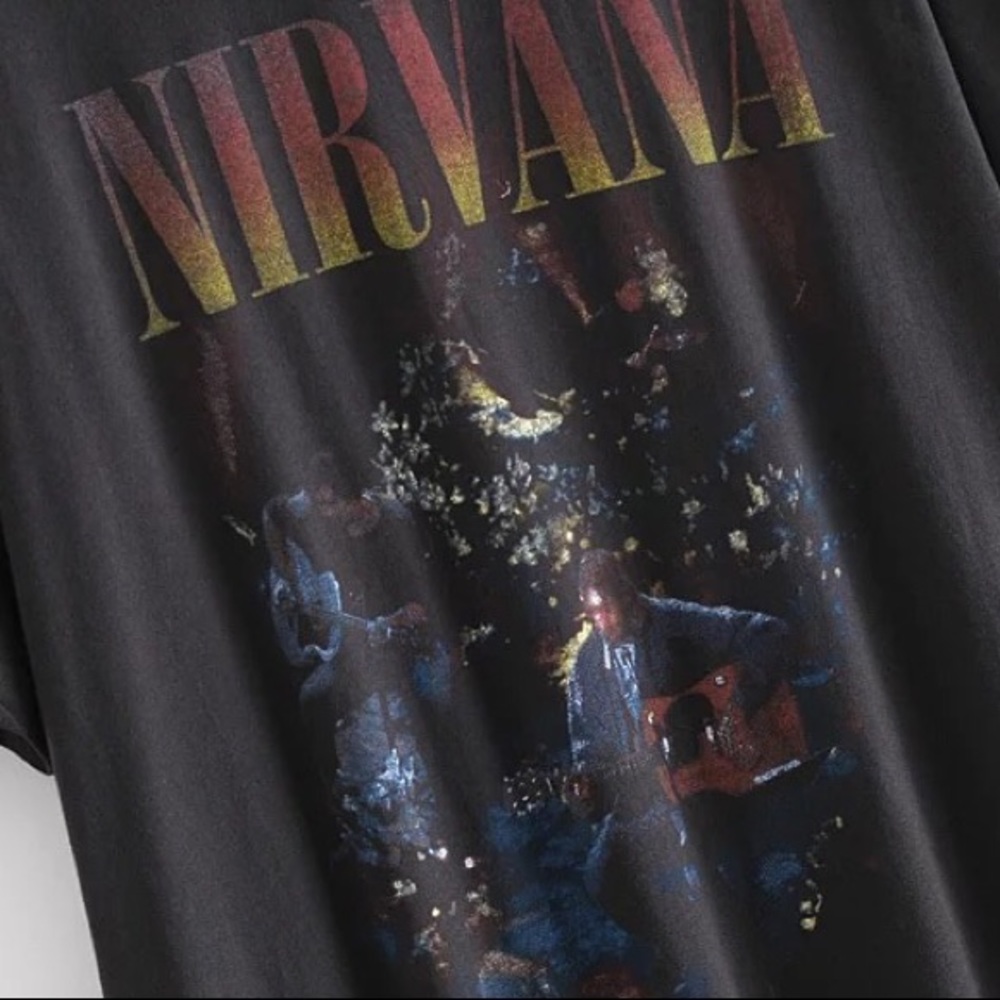 Nirvana Music Band Oversized T-shirt - Picture 4 of 14